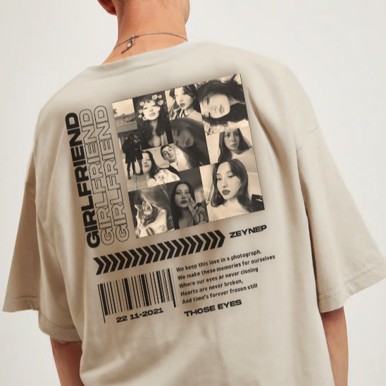 Luvetti™ Kişiye Özel Tasarım Oversize T-Shirt