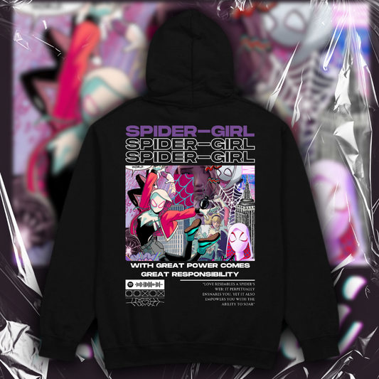 Luvetti™ Spider Girl Kişiye Özel Tasarım Hoodie