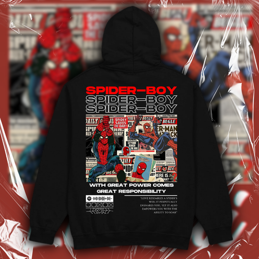 Luvetti™ Spider Boy Kişiye Özel Tasarım Hoodie