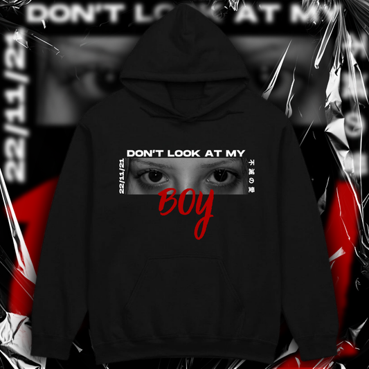 Luvetti™ Eyes don't Lie Kişiye Özel Tasarım Oversize Hoodie